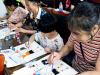 成都市新都区新繁街道兴堰村关工委开展亲子趣味绘画活动